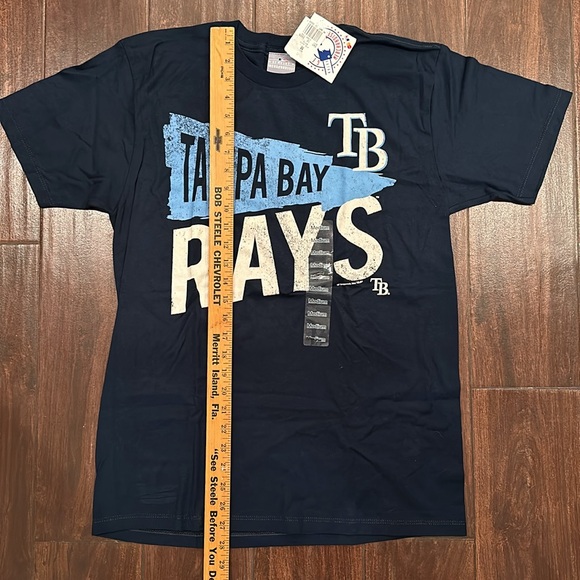Men’s Tampa Bay Rays Baseball shirt genuine merchandise sz medium New Navy Blue - Picture 5 of 7
